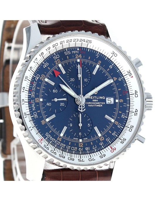Breitling Navitimer World Chronograph GMT 46MM Stainless Steel A24322